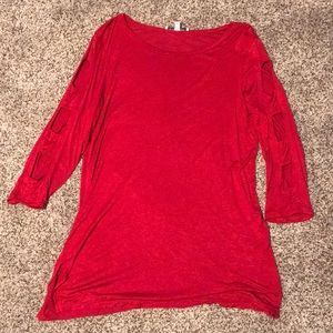 3/4 sleeve longer shirt
